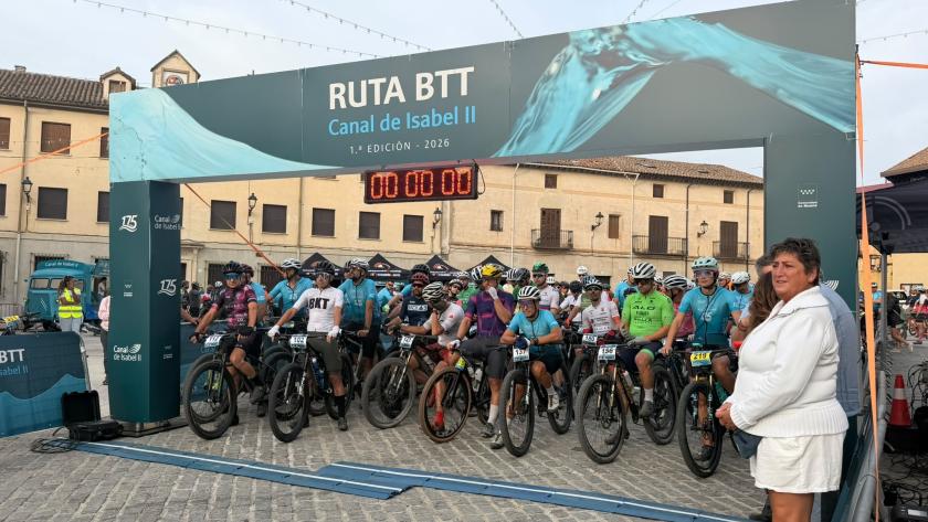 Más de 260 ciclistas participan en la I Ruta BTT Canal de Isabel II por los paisajes del agua en la Sierra Norte