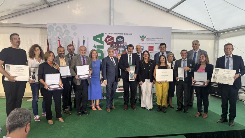 El Cuerpo de Bomberos de la Comunidad de Madrid, galardonado con el Premio Oro de la Unión Interprofesional